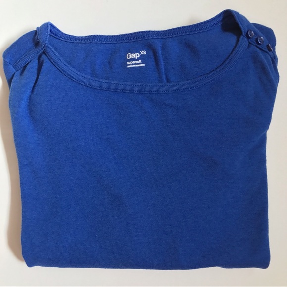 Gap Supersoft Royal Blue Shirt - Picture 2 of 5